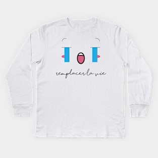 "Croquer la vie" collection | remplacer la vie Kids Long Sleeve T-Shirt